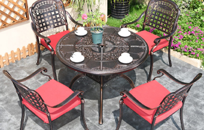 花园露天，铁艺庭院室外桌椅